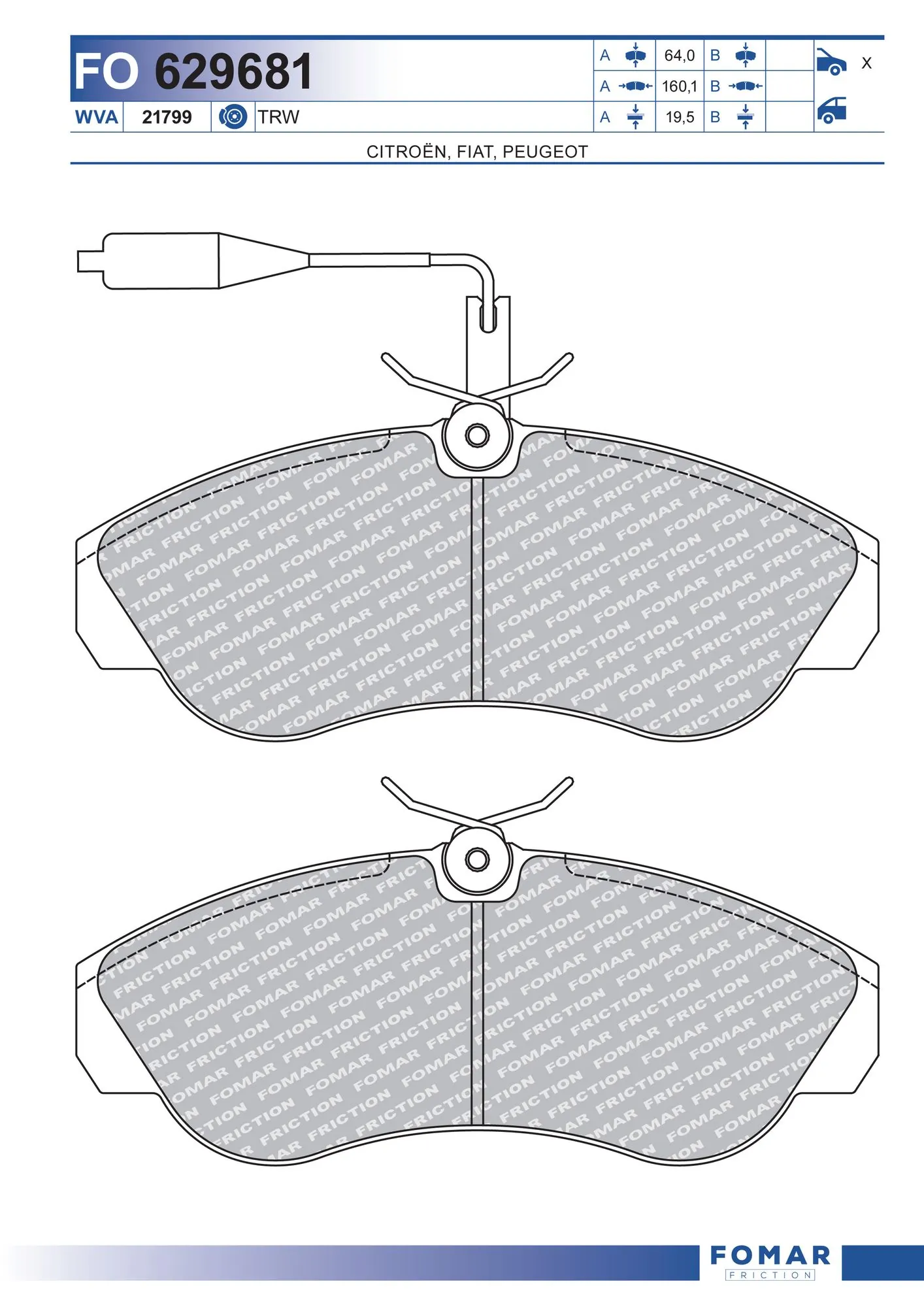Brake Pad Set, disc brake